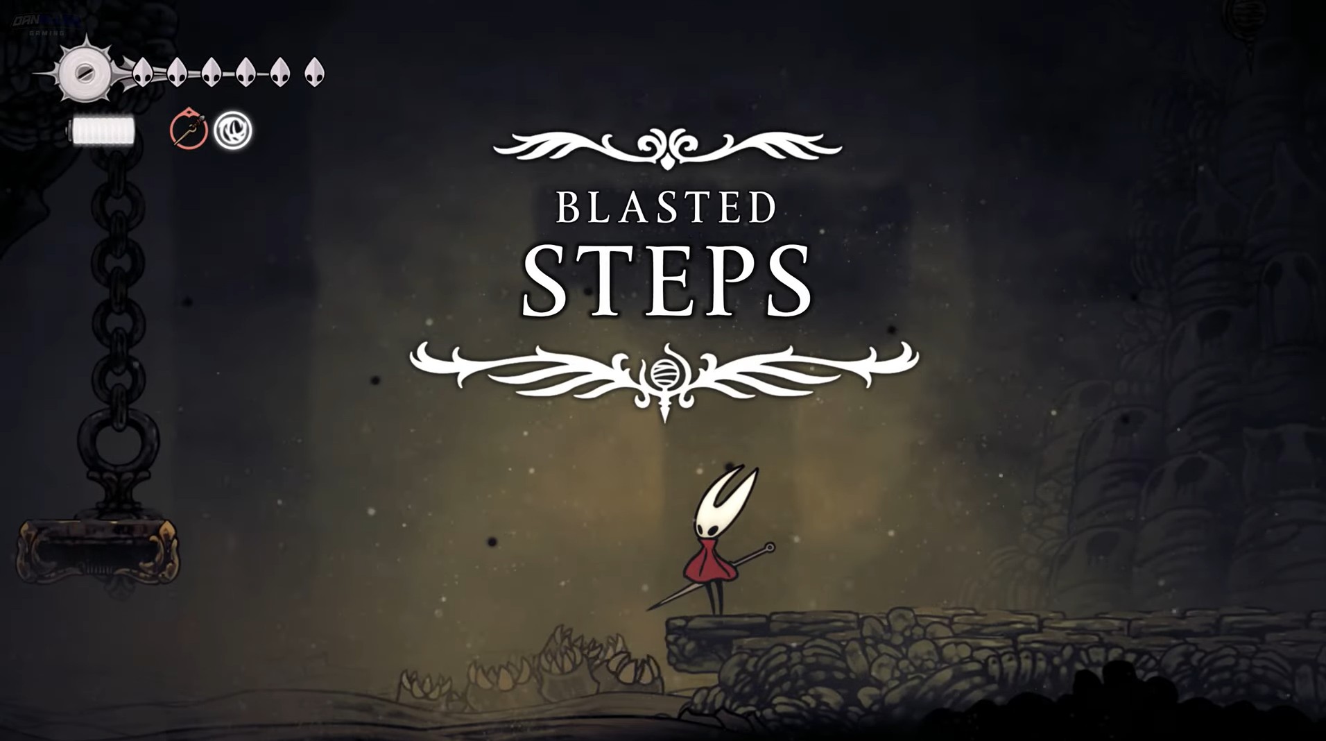 Mapa da região Blasted Steps